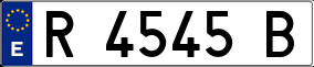 Trailer License Plate